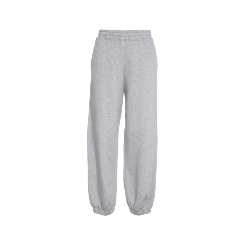 8Pm Pantalon de jogging Relaxed Fit Grey Jogging Pants With Elastic Waistb White