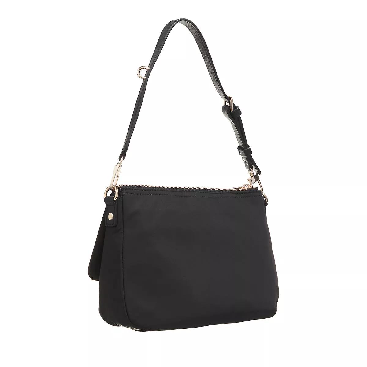 Guess Eco Gemma Top Zip Shoulder Bag Black | Shoulder Bag