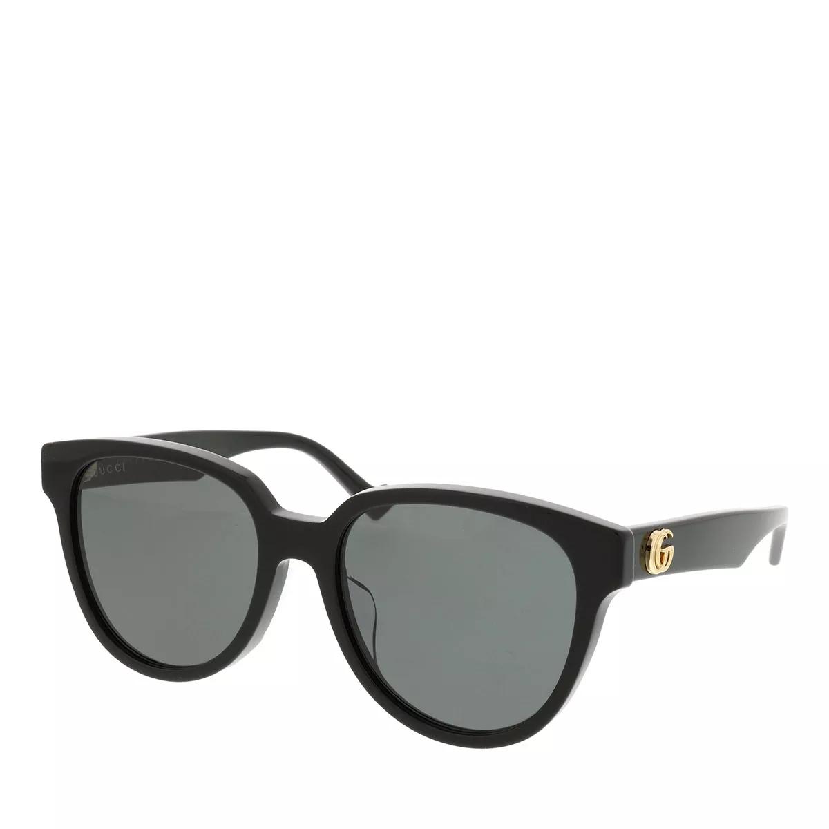 Gucci GG0960SA-002 55 Sunglass WOMAN ACETATE BLACK | Sunglasses
