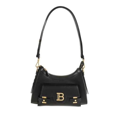 Balmain Schultertasche B-Buzz Hobo-Calfskin Black