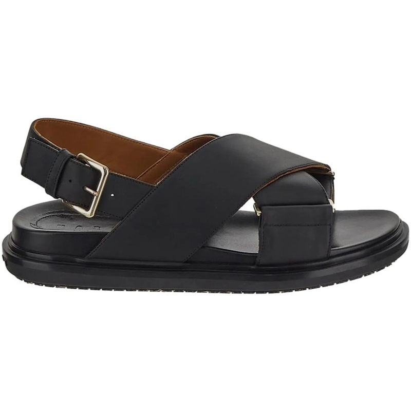 Marni Slides Fb Criscross Sandal Black