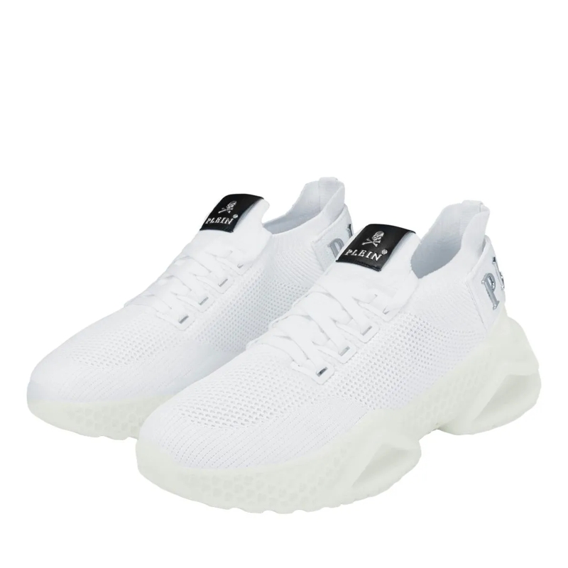 Philipp Plein Low-Top-Sneaker Runner Sneaker Iconic Plein weiss