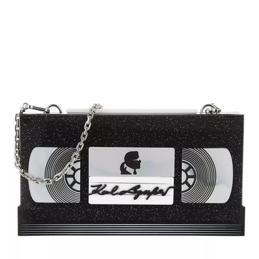 Karl Lagerfeld Video Tape Minaudiere Black Liten boxformad väska