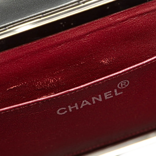 Chanel Fourre-tout 1996-1997 Quilted Lambskin Leather Box Bag schwarz (Image 2)