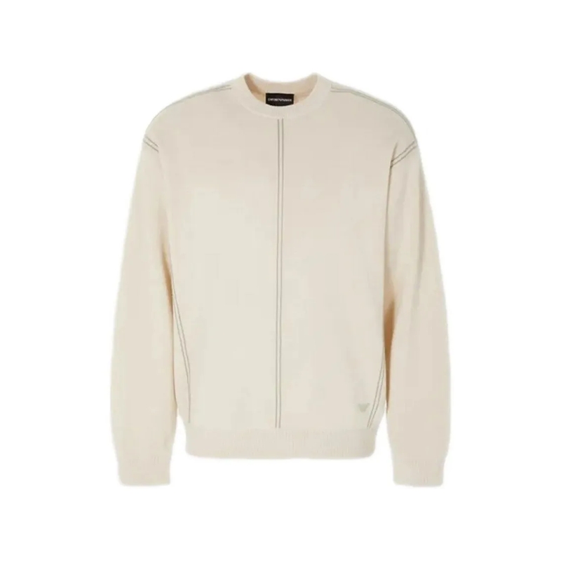 Emporio Armani Pull Beige Knit Sweater Neutrals