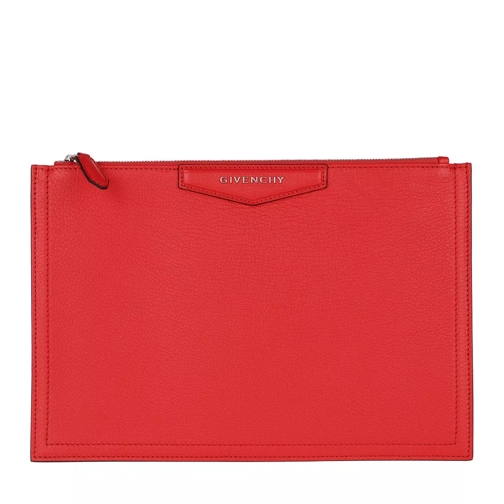 Givenchy Pouchette Medium Leather Red Pochette