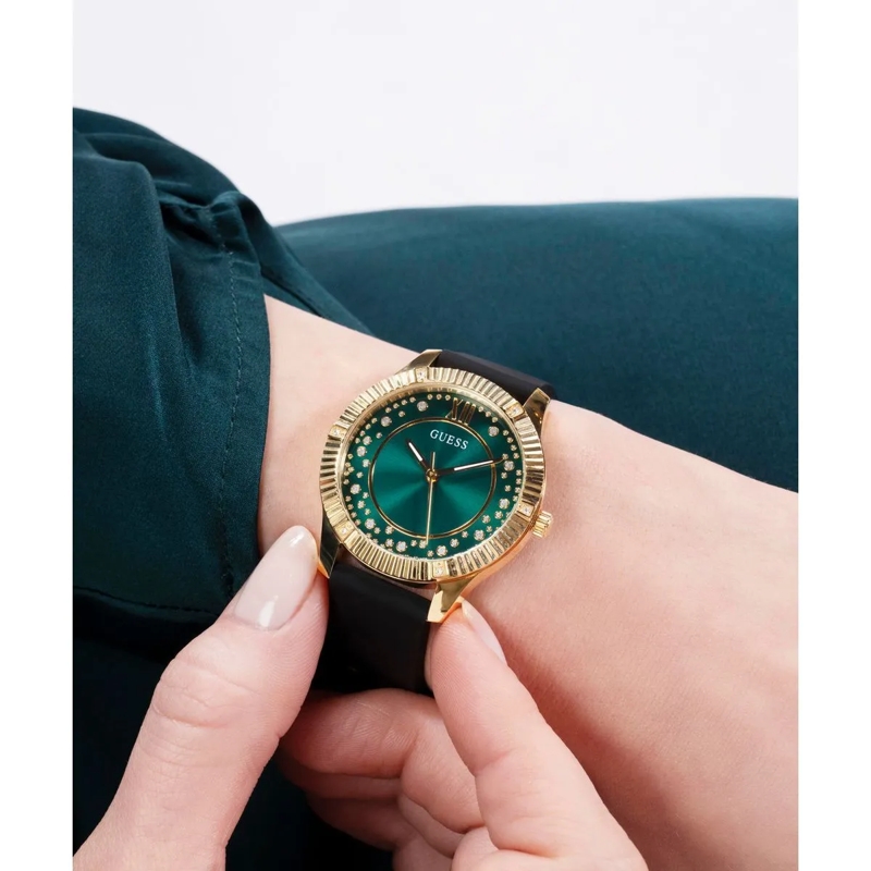 Guess Quarzuhr Quarz-Analoguhr Starstruck schwarz(Image 2)