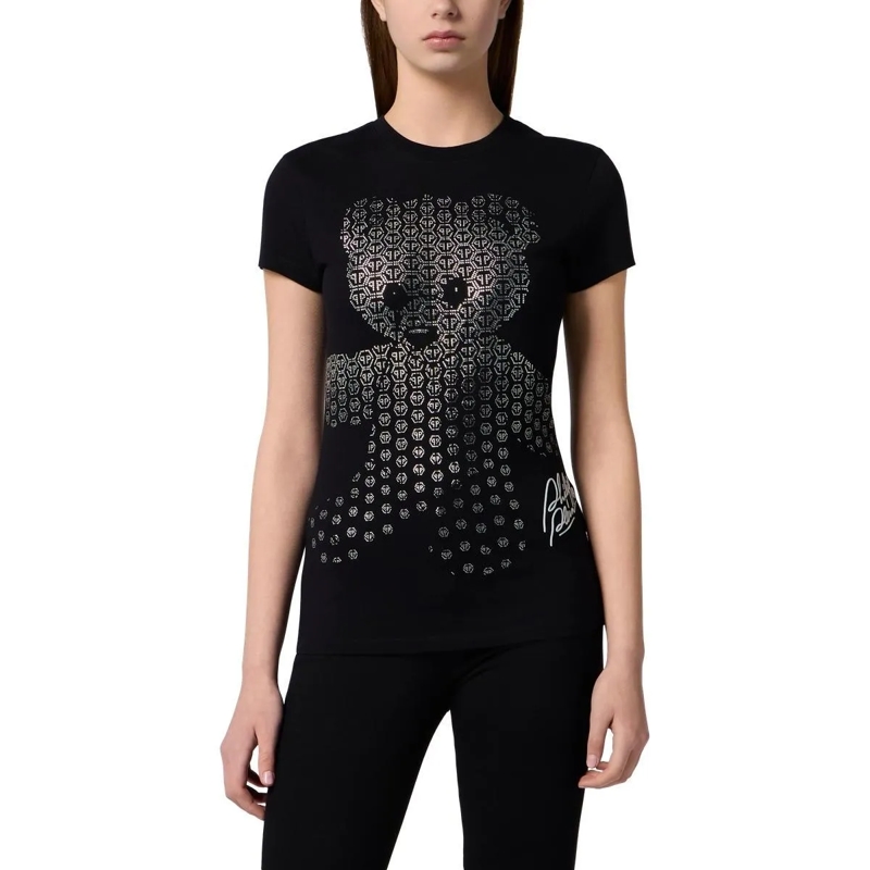 Philipp Plein T-Shirt T-Shirt Sexy Pure Fit Teddy Teddy Bear schwarz(Image 4)