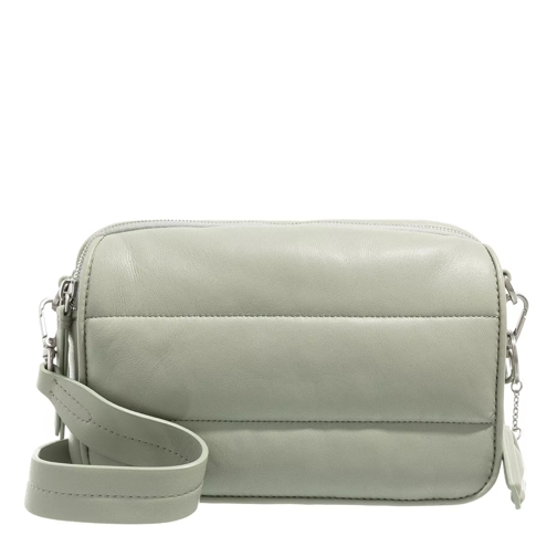 LES VISIONNAIRES Emily Puffy Leather Pear Green Camera Bag