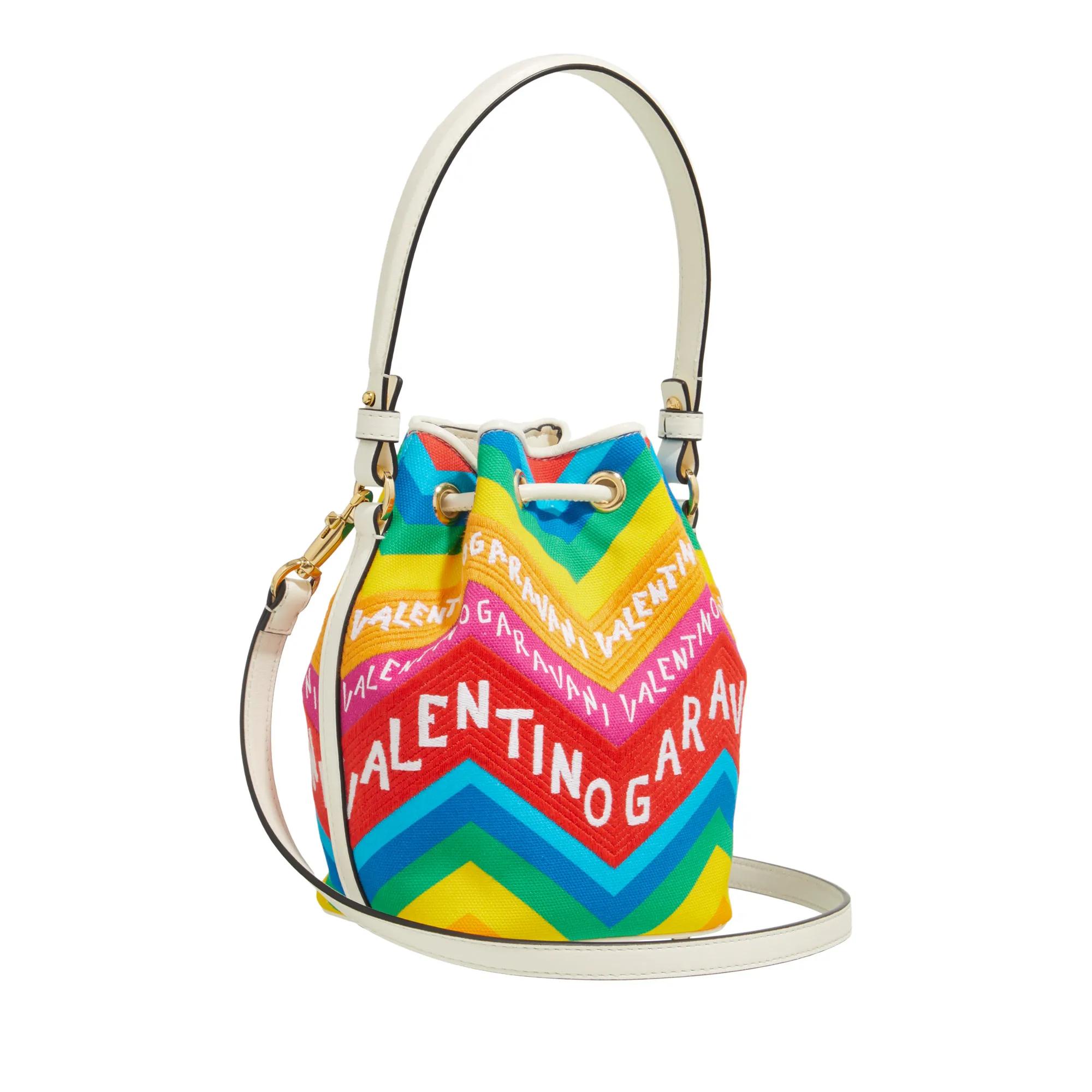 Valentino Garavani Pochettes Mini Drawstring Canvas in meerkleurig