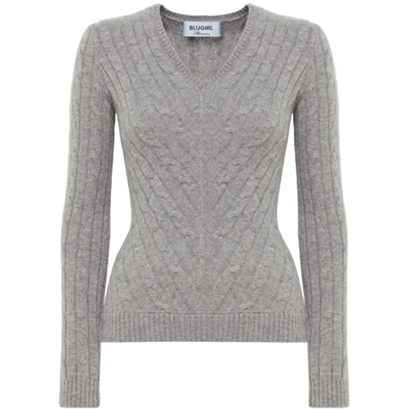 Blugirl  Sweaters Gray Light Melange mehrfarbig