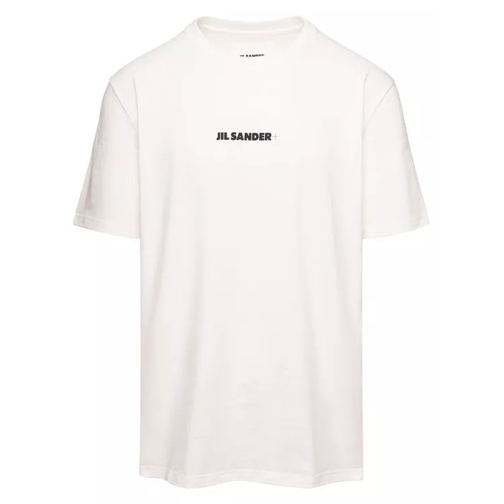 Jil Sander White T-Shirt With Short Sleeves And Contrasting L White 