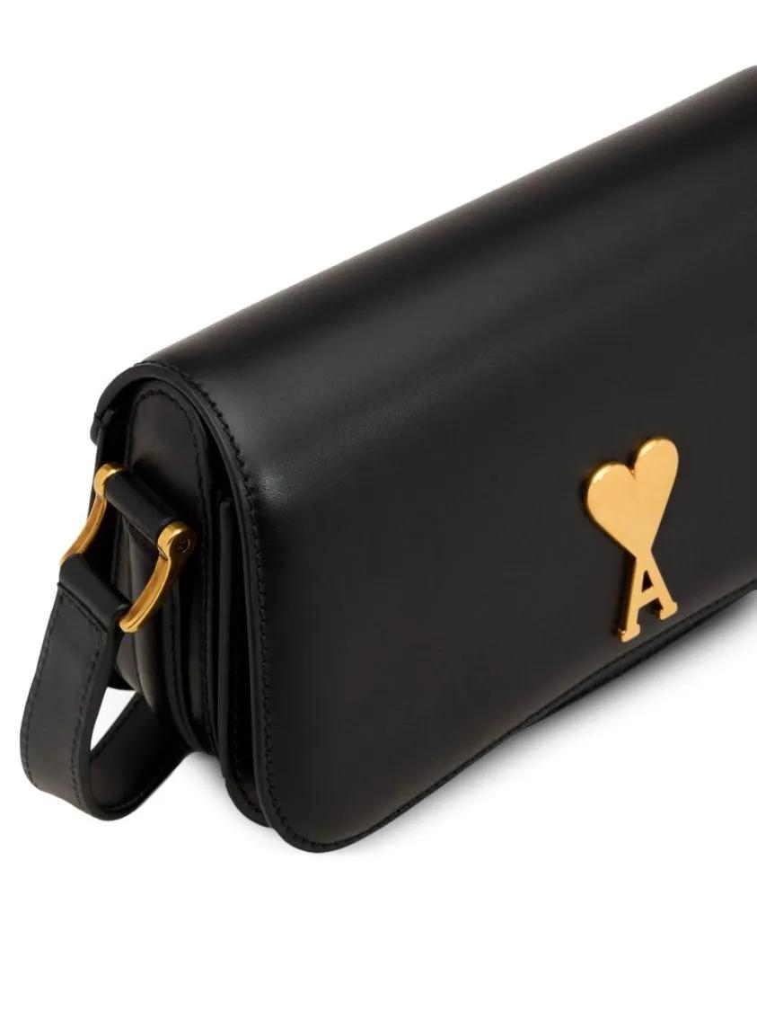 AMI Paris Hobo bags Paris Shoulder Bag in zwart