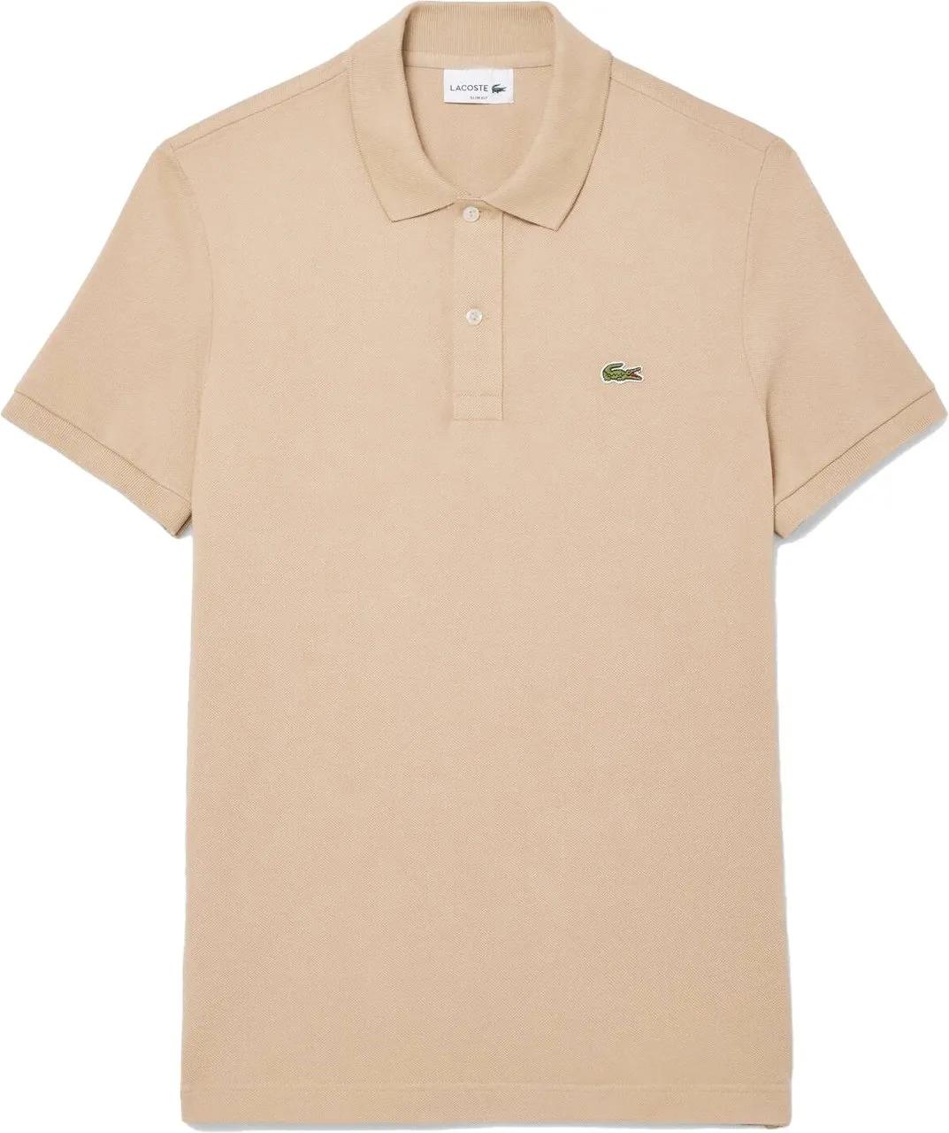 Thumbnail - Lacoste - Slim Fit Pique Polohemd Beige - Größe XXL - beige