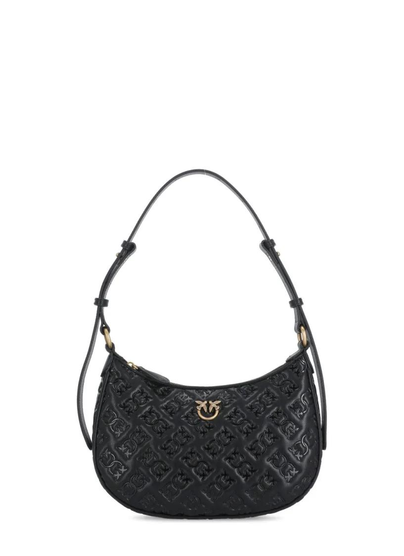 Pinko Shopper - Mini Love Half Moon Bag - Gr. unisize - in Schwarz - für Damen