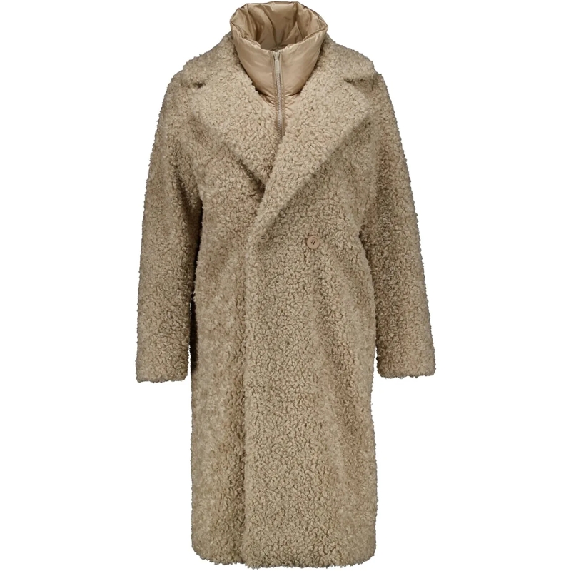 Bomboogie Manteaux de tanche Bomboogie Fur Long Coat  Zand Cw9360 Sfc5 beige