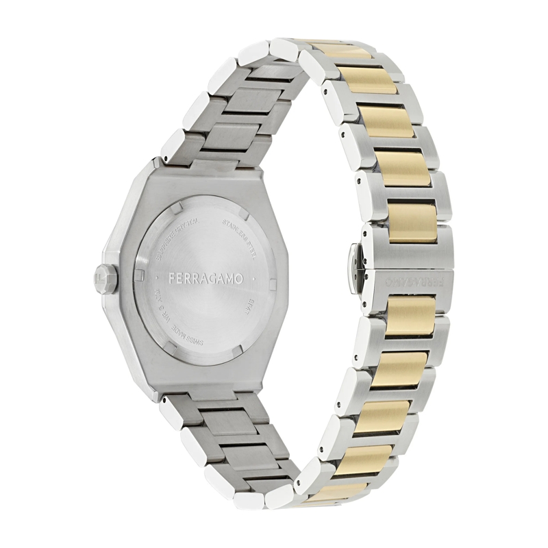 Salvatore Ferragamo Quarzuhr Quarz-Analoguhr Versilia 3H grün(Image 3)