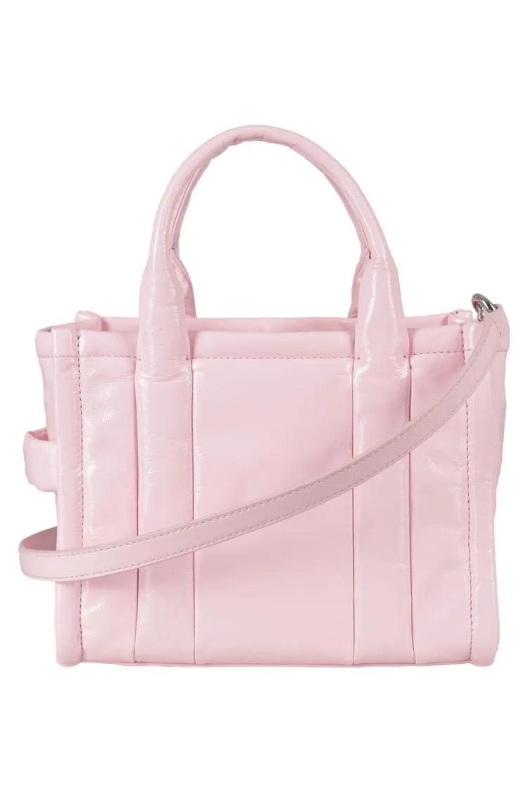 Marc Jacobs Shoppers & Totes Smooth Pink Mini Tote in roze