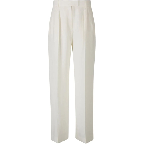 The Row Pantalons Antone Linen Trousers weiß