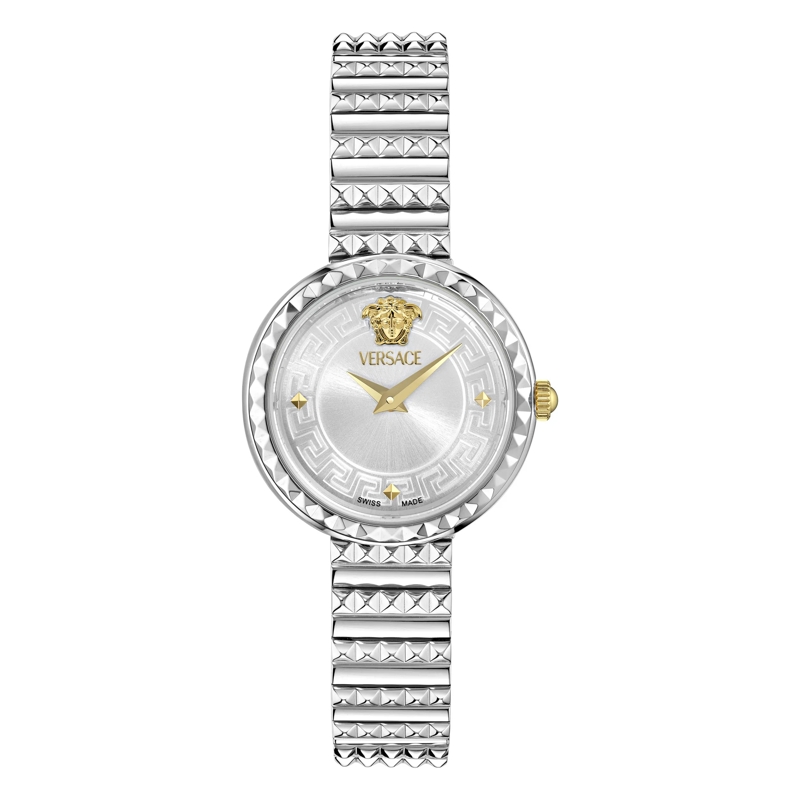 Versace Quarzuhr Quarzuhr Mit 2 Zeigern Greca Goddess Pet. Sp.(Wc-D silber(Image 2)