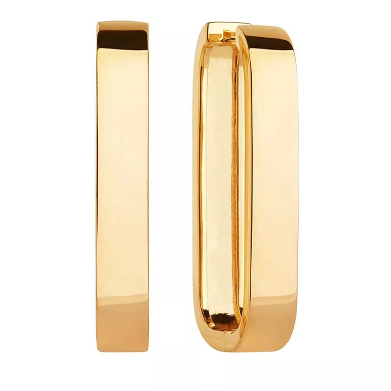 Sif Jakobs Jewellery Hoop Earrings Matera Pianura Grande Earrings 18K Gold Plated