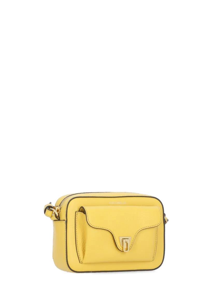 Coccinelle Hobo bags Yellow Beat Soft Mini Shoulder Bag in geel
