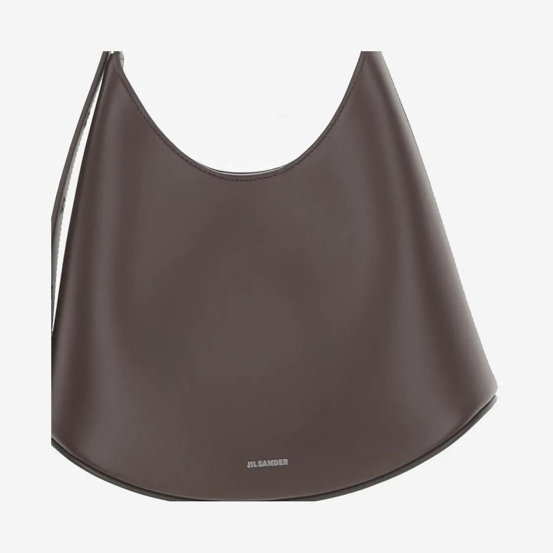 Jil Sander Hobo bags Eldorado Small Leather Shoulder Bag in bruin