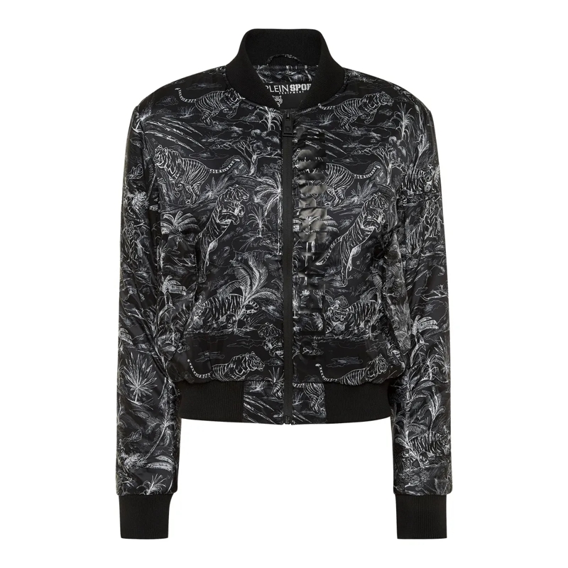 Plein Sport Daunenjacke Bomber schwarz