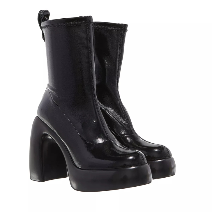 Karl Lagerfeld ASTRAGON HI Stretch Boot II Black PU Mono Ankle Boot