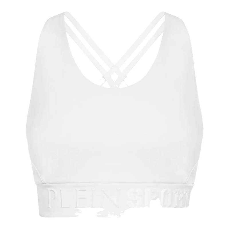 Plein Sport Top Sport Bh weiss