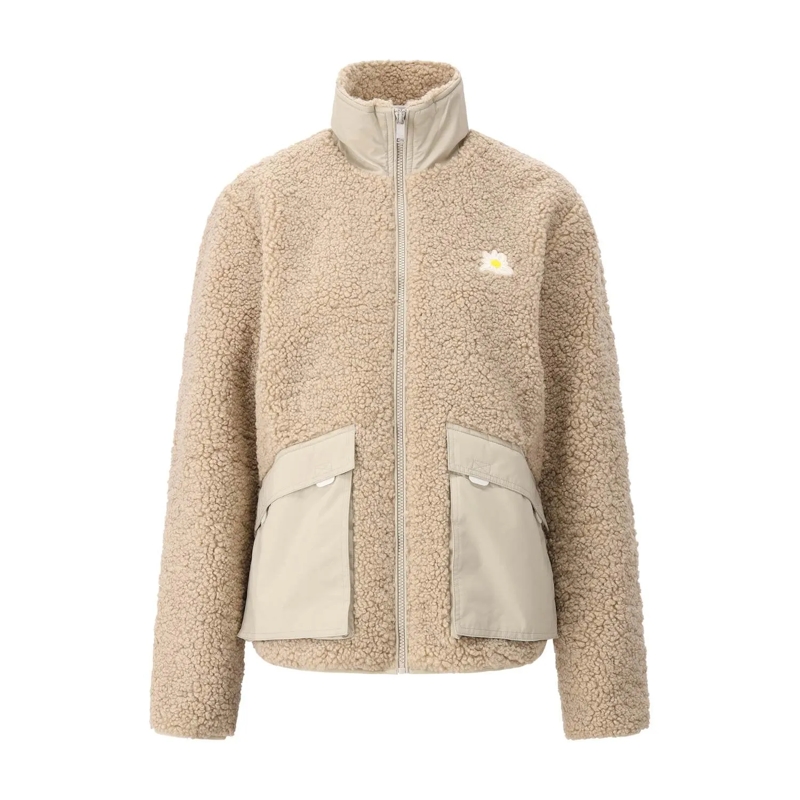 Autry International Blazer Teddyfell Jacke Beige