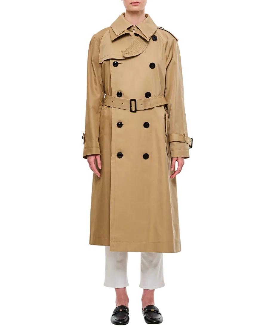 Sacai - Cotton Gabardine Coat - Größe 2 - braun