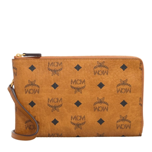 MCM Crossbody Bag Ottomar Vi Travel Document Case Sml Co Cognac