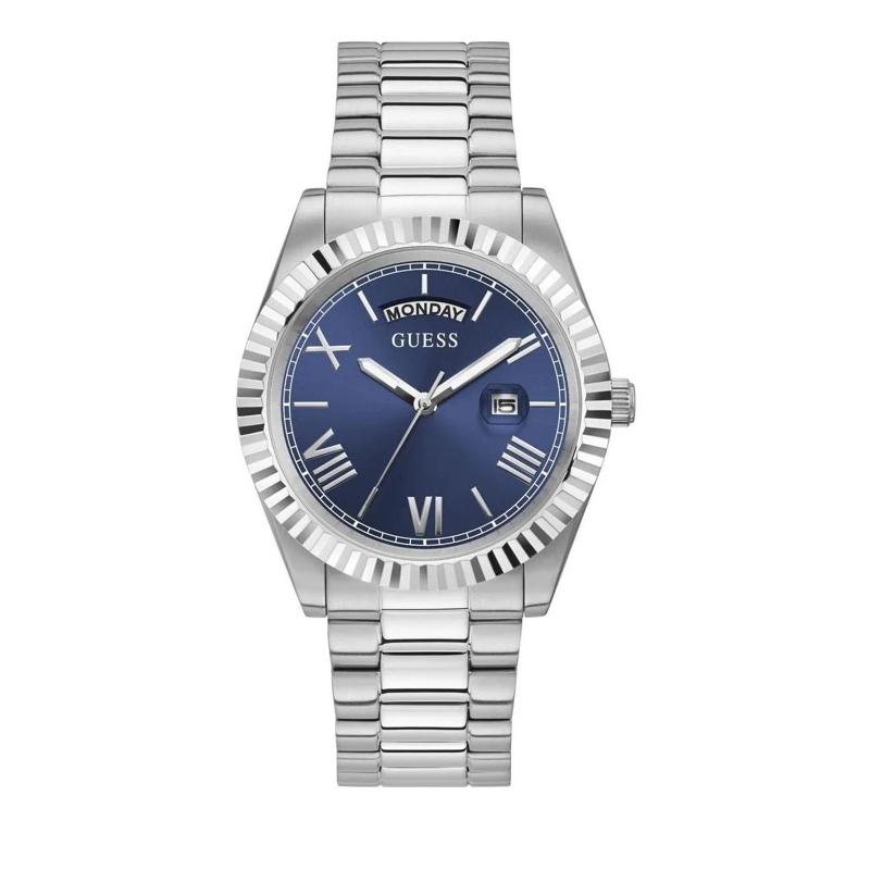 Guess Automatikuhr Quarz-Analoguhr Gd Connoisseur silber