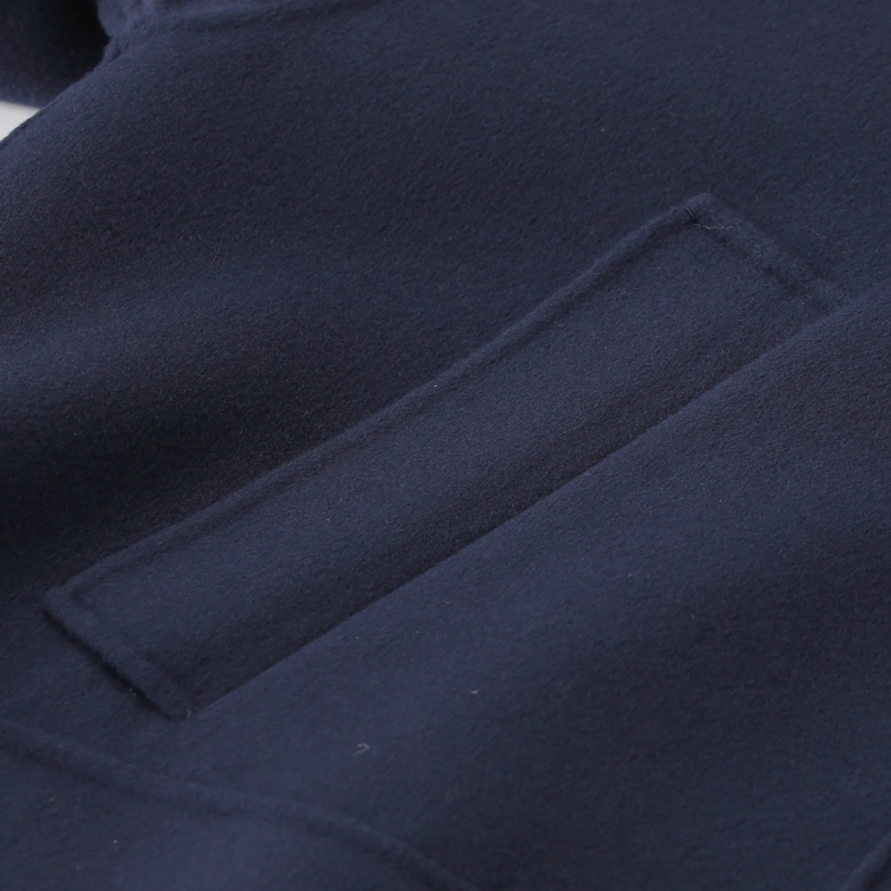 WEEKEND Max Mara Übergangsjacke Kapuzenjacke Dridente aus Wolle blau(Image 4)