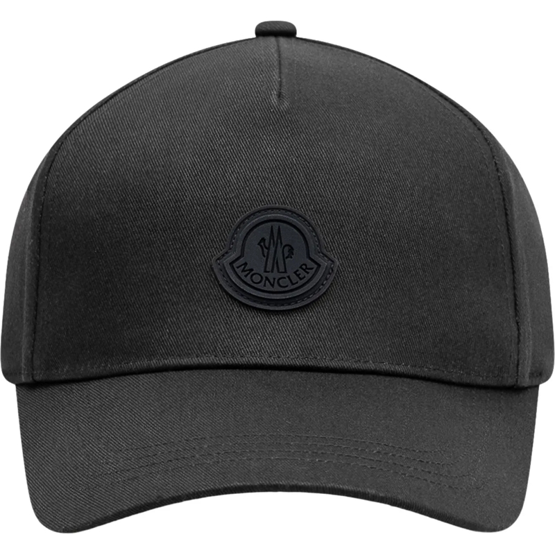 Moncler Mütze Cappello Baseball con Visiera Curva schwarz