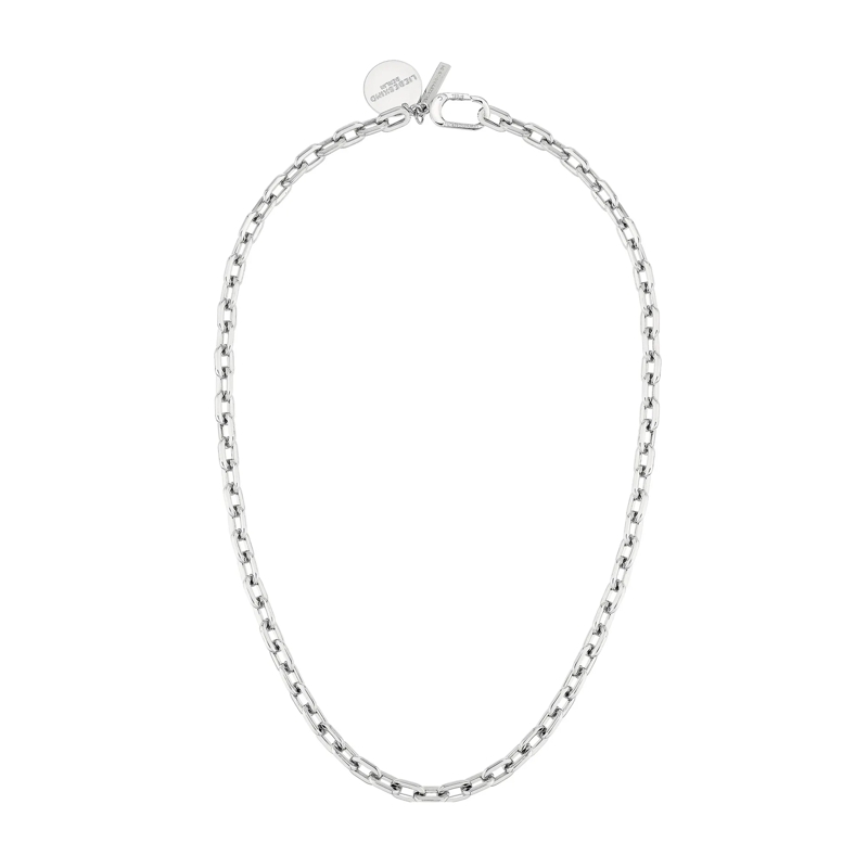 Liebeskind Berlin Mittellange Halskette Edelstahl The Double Tag silber(Image 2)