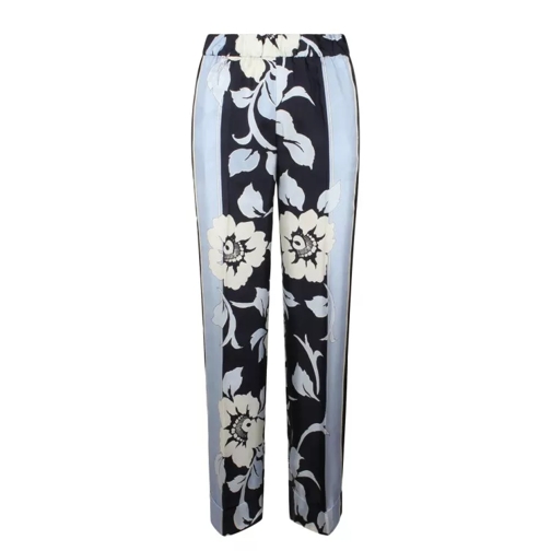 P.A.R.O.S.H. Flowers Print Trousers Blue 