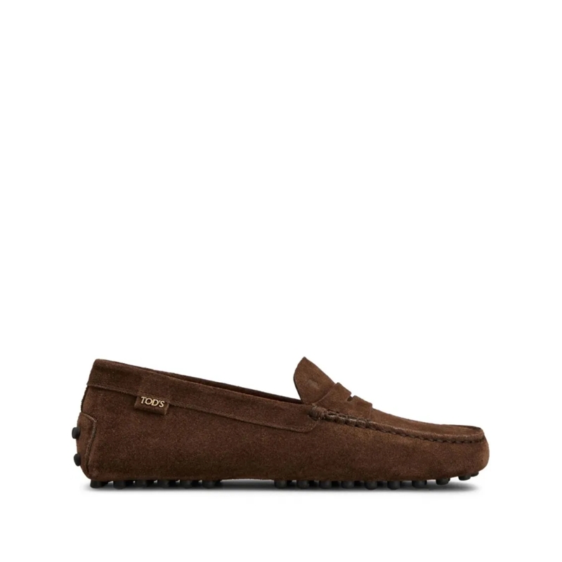 Tod's Lage-top sneaker Chic Calf Leather Flat Shoes Brown