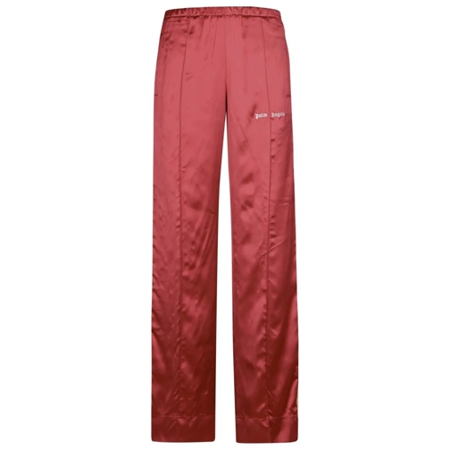 Palm Angels Jogger Red Viscose Pants Red 