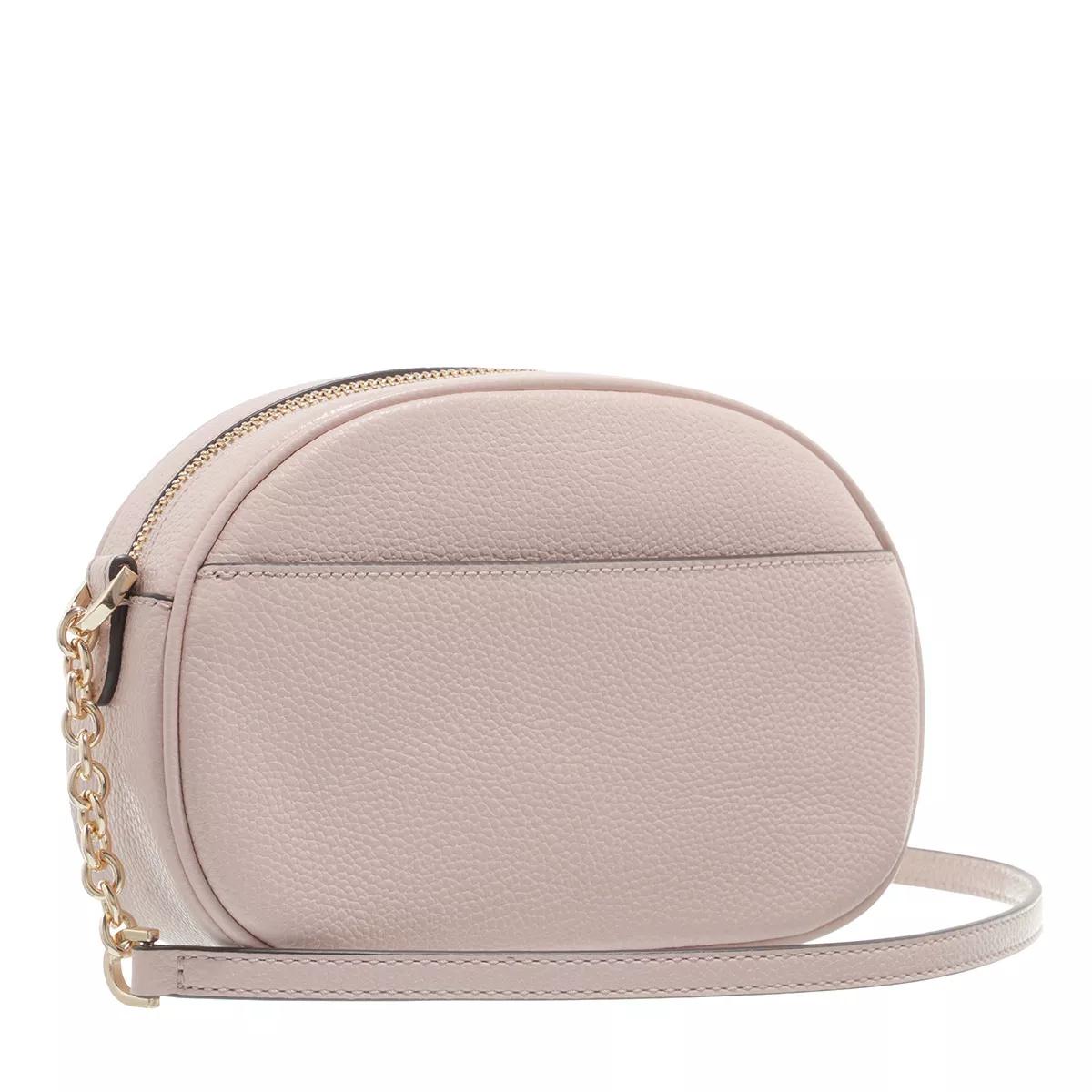 Michael Kors Mercer Medium Pebbled Leather Crossbody Bag- Soft Pink