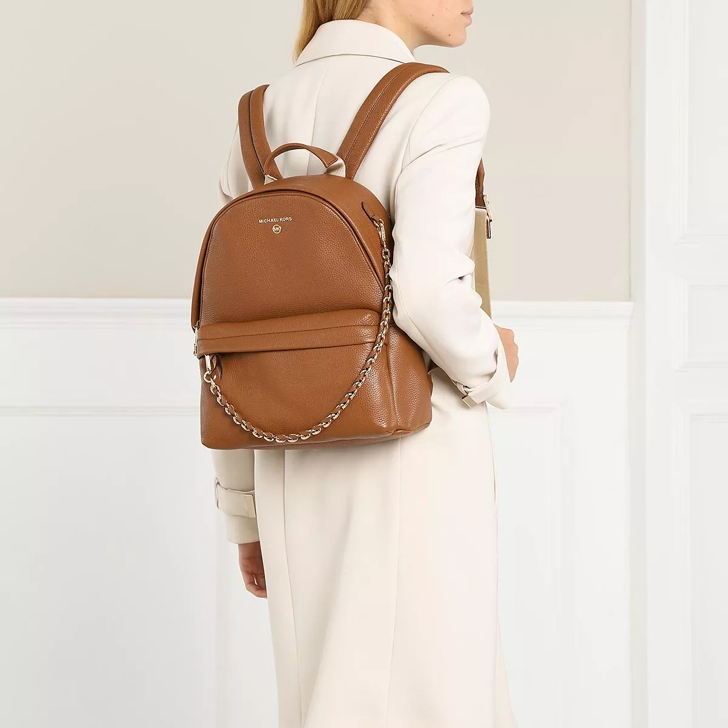 Michael Michael Kors Medium Slater Pebbled Backpack - Brown