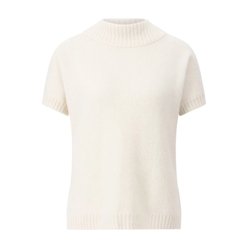 Iris von Arnim Chemise Kurzarmpullover Eglantine aus Kaschmir & Seide Creme