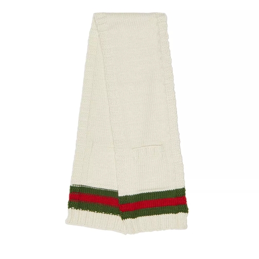 Gucci Wool Scarf With Pockets Ivory Wollen Sjaal