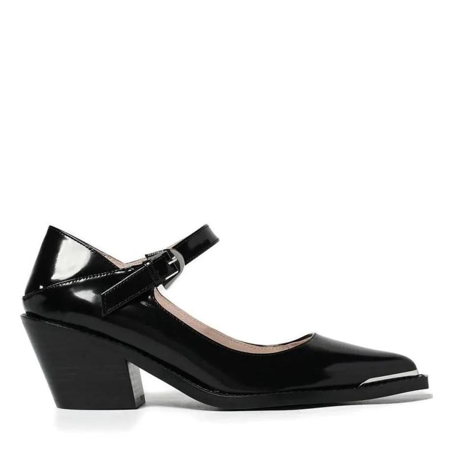 Coccinelle Sandalen met hak - Coccinelleconnie Shiny in zwart