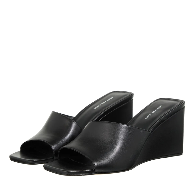 MICHAEL Michael Kors Mules Merriam Wedge Black(Image 3)