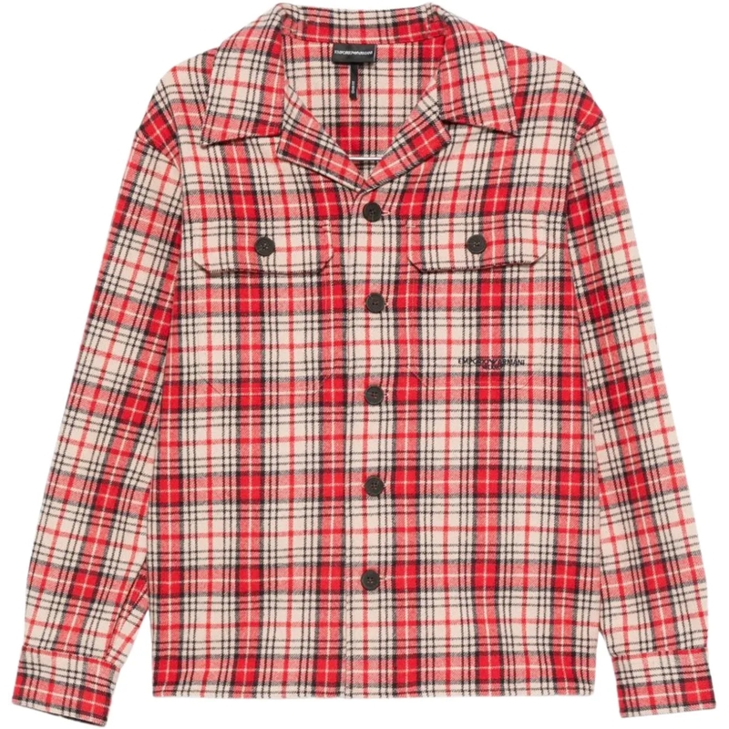 Emporio Armani Legeres Oberteil Shirts Red rot