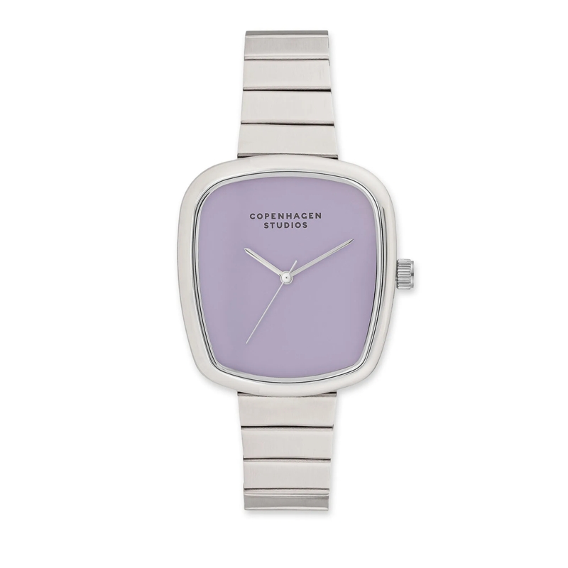 Copenhagen Quarzuhr Edelstahl Uhr - Curved Watch silber