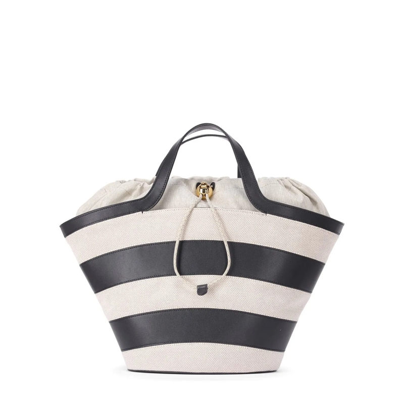 Furla Crossbody Bag Shopper mit Streifen Beige