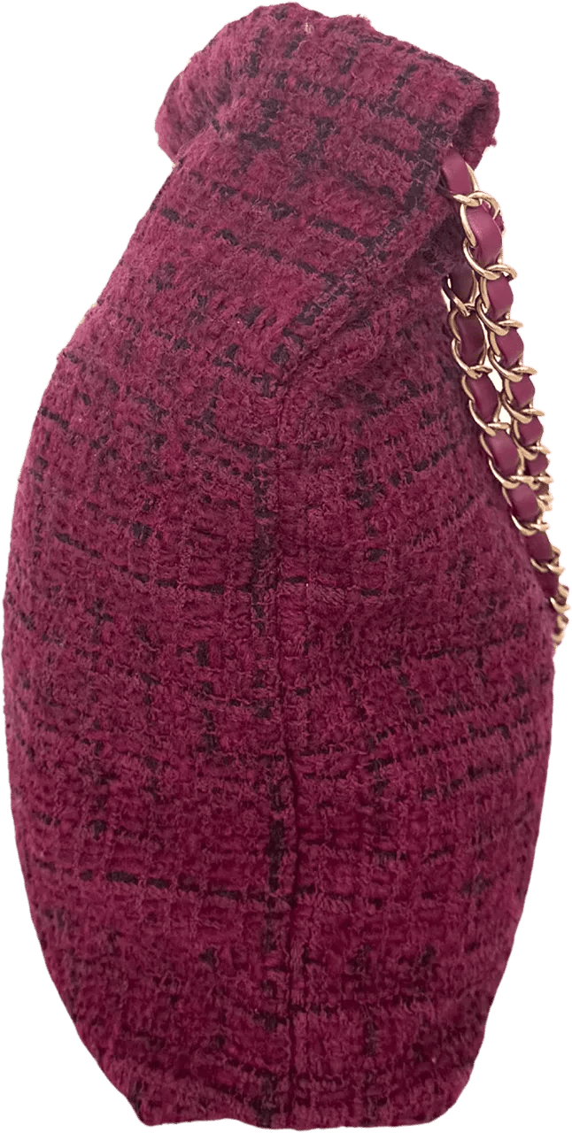 Thumbnail - Chanel Crossbody Bags - Chanel 22 medium-sized hobo bag in tweed, burgundy - Gr. unisize - in Rot - für Damen